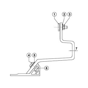   Würth SOLAR ALU ZEBRA TETŐKAMPÓ 100 4 PONTON 3 IRÁNYBAN ÁLLÍTHATÓ darabra