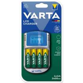  Varta 57070201451 LCD Töltő + 4x2600mAh Ready2use akkumulátor