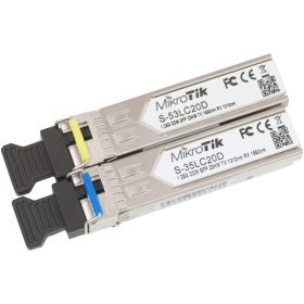   MikroTik S-3553LC20D SFP modul pár 1.25G SM 20km 1310nm/1550nm