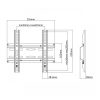 Sbox PLB-2522F 23"-42" VESA 200x200 fix fali konzol