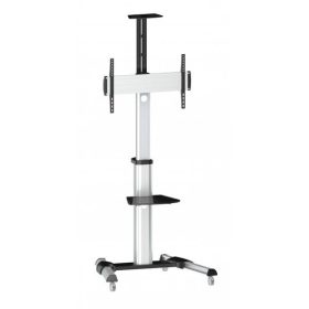   Sbox FS-446 37"-70" VESA 600x400 görgős ezüst prezentációs állvány