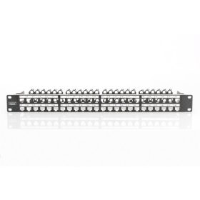   DIGITUS 19" 1U 48port fekete moduláris üres patch panel