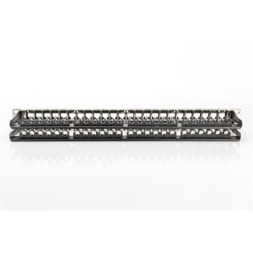 DIGITUS 19" 1U 48port fekete moduláris üres patch panel
