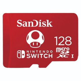   Sandisk 00183552 128GB SD micro (SDXC Class 10 UHS-I U3) Nintendo Switch memóriakártya