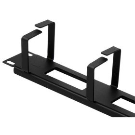  Stalflex CO19-1U-TB-B 19" 1U hátsó lyukas gyűrűs fekete kábelrendező