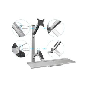   DIGITUS flexibilis fali monitor (VESA 100x100) + billentyűzet tartó konzol