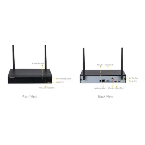 IMOU NVR1104HS-W-S2 4 csatorna/H265/Wifi 16Mbps/Wifi hálózati rögzítő