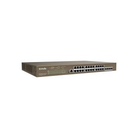   Tenda TEG5328P-24-410W 24port GbE LAN PoE (370W) L3 menedzselhető switch