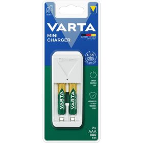   Varta 57656201421 Mini töltő + 2 db AAA 800 mAh akkumulátor