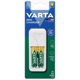   Varta 57656101451 Mini töltő + 2 db AA 2100 mAh akkumulátor