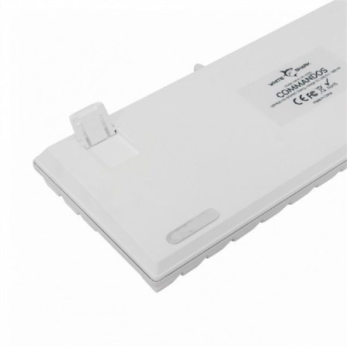 White Shark COMMANDOS GK-2106W/BL-HU fehér mechanikus magyar (blue switch) gamer billentyűzet