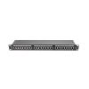 Lanberg PPS6-1024-B 19" 1U 24port Cat.6 FTP árnyékolt fekete patch panel