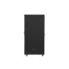 Lanberg FF01-8242-12B 19" 42U SZÉL:800mm MÉLY:1200mm MAG:2047mm lapraszerelt üvegajtós fekete rack szekrény