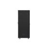 Lanberg FF01-8842-12B 19" 42U SZÉL:800mm MÉLY:800mm MAG:2047mm lapraszerelt üvegajtós fekete rack szekrény