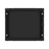 Lanberg WF01-6409-00B 19" 9U SZÉL:600mm MÉLY:450mm MAG:512mm lapraszerelt fémajtós fekete fali rack szekrény