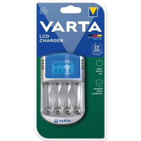   Varta 57070201401 LCD akkumulátor nélküli töltő + 12V autóadapter