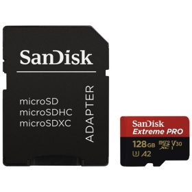   Sandisk 00214504 128GB SD micro Extreme Pro (SDXC Class 10 UHS-I U3) memóriakártya