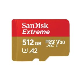   Sandisk 00121589 512GB SD micro Extreme (SDXC Class 10 UHS-I U3) memóriakártya