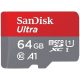 Sandisk 00215421 64GB SD micro Ultra Android (SDHC Class 10 UHS-I U1) memóriakártya