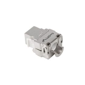   Lanberg KSF5-2000 Cat.5e FTP 180°-os szerszám nélkül szerelhető árnyékolt RJ45 Keystone jack
