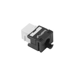   Lanberg KSU5-2000 Cat.5e UTP 180°-os szerszám nélkül szerelhető árnyékolatlan RJ45 Keystone jack