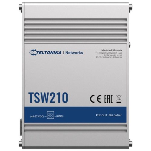 Teltonika TSW210 8x GbE LAN 2x SFP port nem menedzselhető switch