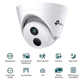   TP-Link VIGI C420I /2MP/2,8mm/beltéri/H265/IR30m/Smart Deteciton/IP turret kamera