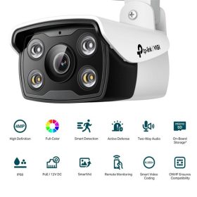   TP-Link VIGI C340 /4MP/2,8mm/kültéri/H265/IR30m/SD/Smart Detection/kétirányú hang/Full-Color IP csőkamera