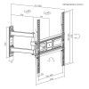 Sbox PLB-3644-2 32"-55" dönthető, forgatható TV fali konzol