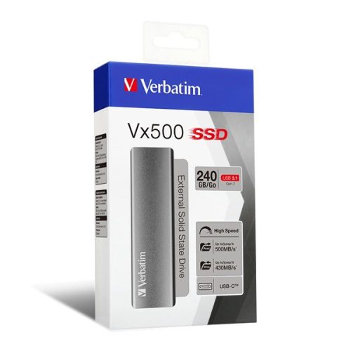 Verbatim 47442 VX500 external SSD USB 3.1 240GB külső SSD