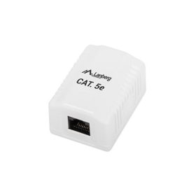   Lanberg OU5-0001-W Cat.5e UTP 1xRJ45 szimpla árnyékolatlan fali aljzat