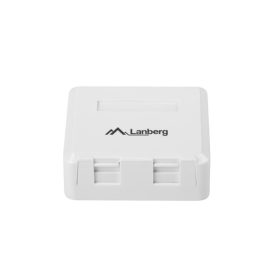   Lanberg OK1-0002-W 2 portos falon kívüli üres doboz modul nélkül