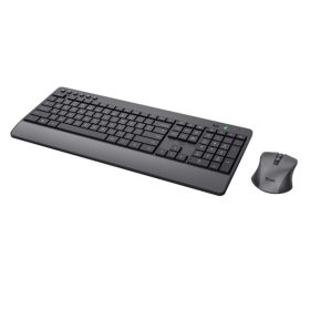   Trust Trezo Comfort HUN fekete vezeték nélküli billentyűzet + egér