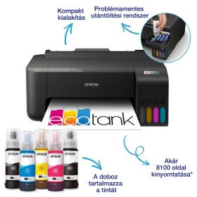   Epson EcoTank L1270 színes nyomtató WiFi, 8100/6500 oldal tintával