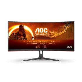   AOC 34" CU34G2XE/BK UWQHD VA 144Hz DP/HDMI/USB ívelt gamer monitor