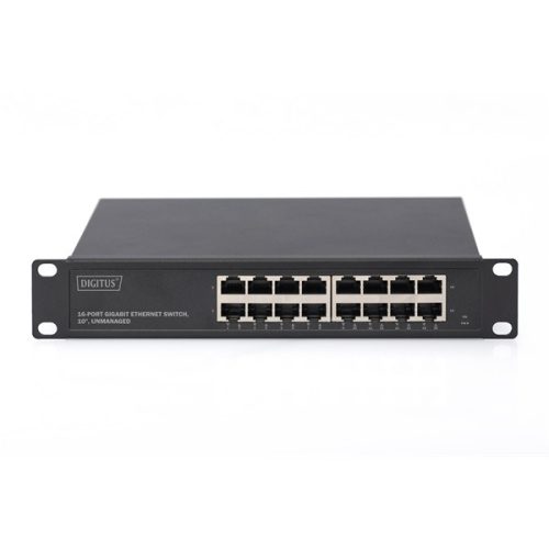 DIGITUS DN-80115 10" 16x GbE LAN port nem menedzselhető Switch