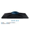 Samsung 24" LS24DG300EUXEN Odyssey G3 G30D FHD VA 180Hz DP/HDMI gamer monitor