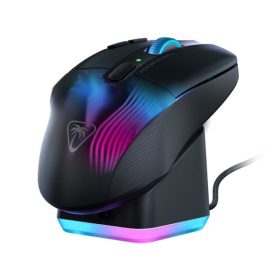   Turtle Beach TBM-1101-05 Bundle Kone XP Air vezeték nélküli fekete egér + RGB töltőállomás