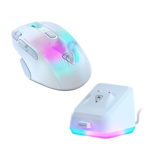 Turtle Beach TBM-1101-15 Bundle Kone XP Air vezeték nélküli fehér egér + RGB töltőállomás