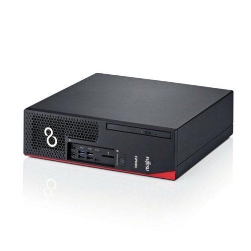 Fujitsu Esprimo D738 SFF/i3-8100/8GB/256GB SSD/Win Pro COA/fekete asztali számítógép (Használt A+)