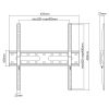 Sbox PLB-2544F-2 32" - 70" fix fali TV konzol