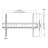 Sbox PLB-2546F-2 37"-80" fix fali TV konzol