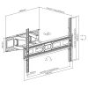 Sbox PLB-3646-2 37"-80" dönthető,forgatható fali TV konzol