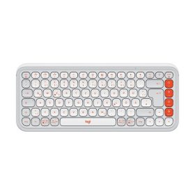   Logitech 920-013072 POP Icon Keys US vezeték nélküli piszkosfehér/narancssárga billentyűzet