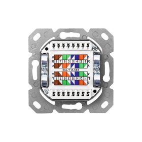   DIGITUS DN-9006-N Cat.6 Modulo50 dupla falon kívüli aljzat 2xRJ45 árnyékolt csatlakozóval