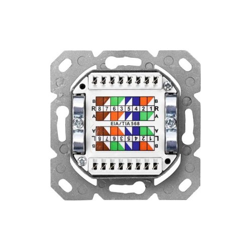 DIGITUS DN-9006-N Cat.6 Modulo50 dupla falon kívüli aljzat 2xRJ45 árnyékolt csatlakozóval