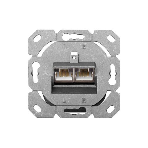 DIGITUS DN-9006-N Cat.6 Modulo50 dupla falon kívüli aljzat 2xRJ45 árnyékolt csatlakozóval