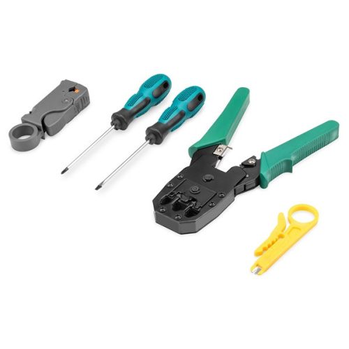 DIGITUS DN-94027 Hálózati szerszám készlet + teszter