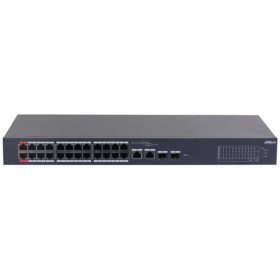   Dahua CS4226-24ET-375 24x10/100 Mbps PoE + 2x1 Gbps RJ-45/SFP Combo Uplink/375W/Cloud Managed PoE Switch