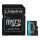 Kingston 1024GB SD micro Canvas Go! Plus (SDXC Class 10 UHS-I U3) (SDCG3/1TB) memóriakártya adapterrel